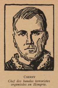 Jozsef Cserny, ungarischer kommunistischer Revolutionär und Anführer der Lenin-Boys, die den Roten Terror unter der Ungarischen Sowjetrepublik 1919 durchsetzten von French School