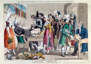 Justiz: Gripardin, Landanwalt, großer Ratsherr der Normandie. Lithographie des 18. Jahrhunderts. Paris, Musée Carnavalet von French School