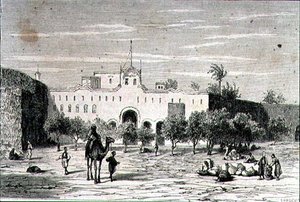 Khartum, Sudan, in den 1860er Jahren, graviert von Alfred Louis Sargent von French School