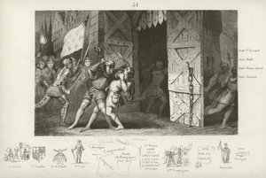 Tötung von Étienne Marcel, Provost der Kaufleute von Paris, durch Jean Maillard, Paris, Juli 1358 von French School