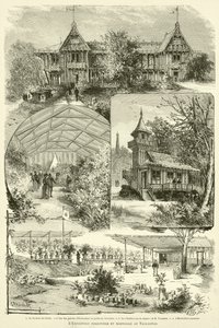 Die Forst- und Gartenbauausstellung im Trocadero von French School