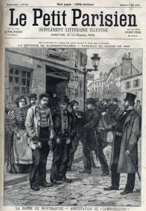 Die Bande von Montmartre: Polizei verhaftet Einbrecher in Paris, in "Le petit Parisien" von French School
