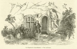 Die Kapelle von Saint-Robert, Außenansicht von French School