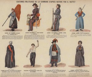 Die Kommune von Paris, Militärische Kostüme der Kommune von A Raffet