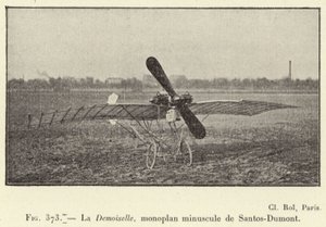 La Demoiselle, winziges Monoplan von Santos-Dumont von French School