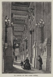 La Loggia der Pariser Oper von French School