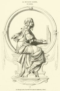 Die heilige Musik, Basrelief der Beethoven-Statue in Bonn von French School