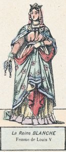 Königin Blanche, Frau von Ludwig V. von French School