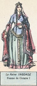 Königin Ingunde, Frau von Chlothar I. von French School