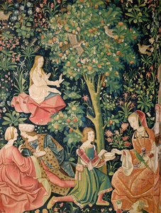 La Vie Seigneuriale: Galante Szene, ca. 1500