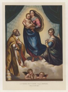 Die Sixtinische Madonna, nach Raphael, Museum von Dresden