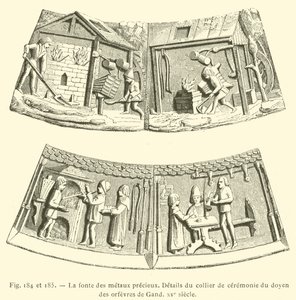 Das Schmelzen von Edelmetallen von French School
