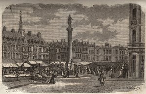 Der große Platz in Lille - Gravur in „Histoire de France“ von Victor Duruy (1811-1894) - 1882 von French School