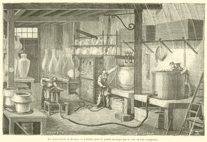 Manufaktur von Sèvres, Werkstatt für das große Gießen durch Vakuum und Druckluft von French School