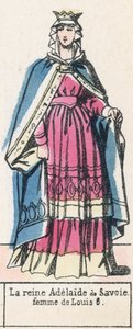Königin Adelaide von Savoyen, Frau von Ludwig VI. von French School