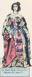 Die Königin Anne von Österreich, Frau von Ludwig XIII von French School