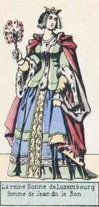 Königin Bonne von Luxemburg, Frau von Johann dem Guten von French School