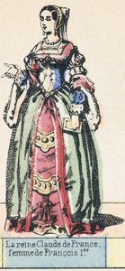 Königin Claude von Frankreich, Frau von Franz I. von French School