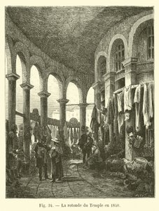 Die Rotunde des Tempels 1840 von French School