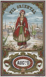 Etikett für orientalisches Garn