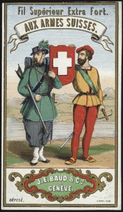 Etikett für Schweizer Armee-Garn