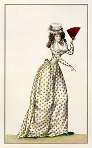 Damenrobe Etoile aus Journal de la Mode et du Gout, 1791