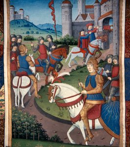 Lancelot kommt in einem französischen Dorf an