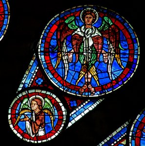 Jüngstes Gericht: Ein Seraphim und ein Engel von French School