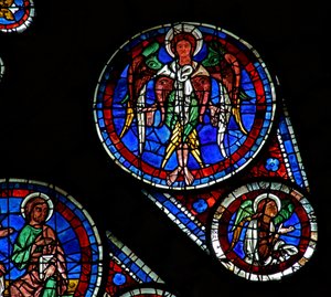 Jüngstes Gericht: Ein Seraphim und ein Engel von French School