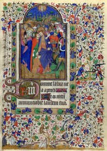 Lat 1156 f.133 Der Kuss des Judas, aus den Stunden der Marguerite d