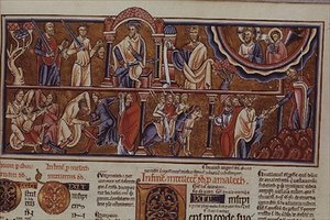 Lat 8846 f.2 Szene eines Massakers, aus der Hebraica Romana Gallica