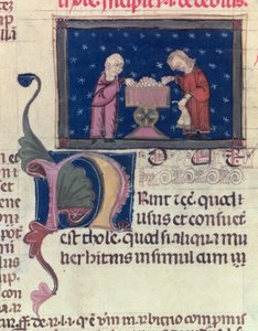 Der Schuldner, aus Coutumes de Toulouse, 1296 von French School