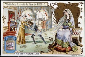 Le Cid von Pierre Corneille (1606 - 1684), Chromolithografie Liebig, 19. Jahrhundert