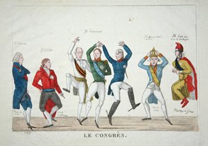 Le Congres, ca. 1814 von French School