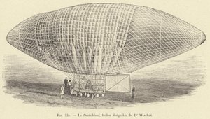 Der Deutschland, lenkbarer Ballon von Dr. Woelfert von French School