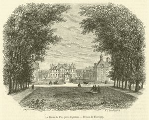 Le Haras du Pin, bei Argentan (Stich) von French School