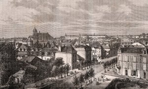 Le Mans - Pays de la Loire - Gravur in „La France illustrée: géographie, histoire, administration statistique“ von V.A. Malt-Brown. 1884
