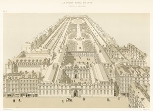 Le Palais Royal en 1679, DApres La Boissiere von French School