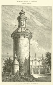Der Taubenschlag des alten Schlosses von Usson (Stich) von French School