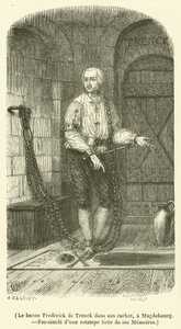 Baron Frederick de Trenck in seinem Kerker in Magdeburg von French School