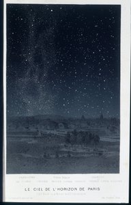 Der Himmel am Horizont von Paris, Nordseite, am 20. Dezember - in „Le Ciel“ von Amedee Guillemin, Paris