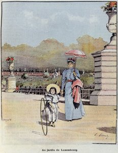 Der Jardin du Luxembourg - in „Der kleine Franzose illustriert“ vom 21/07/1900