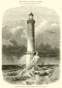 Der Leuchtturm von Brehat, bei Treguier, Département Côtes-d