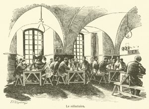 Der Speisesaal (Gravur) von French School