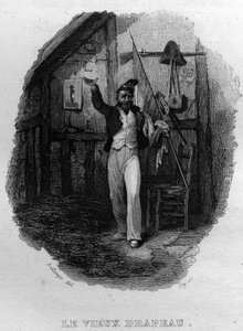 „Le vieux drapeau“, Lied von Béranger in „Œuvres complètes“ (1834) von Pierre-Jean de Béranger