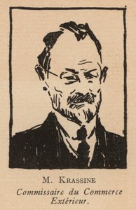 Leonid Krasin, russischer bolschewistischer Revolutionär und Volkskommissar für Außenhandel
