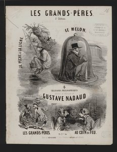 Les Grand Peres, vier philosophische Lieder von Gustave Nadaud von French School