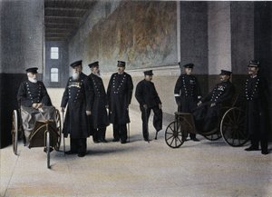 Les Moines Lais: Militärinvaliden - in „Album militaire“ - Les Invalides
