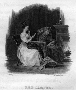 Les cartes Chanson de Beranger in „Oeuvres complètes“ (1834) von Pierre Jean de Beranger (1780-1857), französischer Dichter und Liedermacher