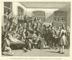 Die Konvulsionäre des Friedhofs Saint-Médard von French School